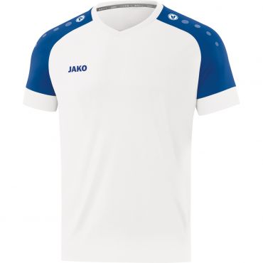 JAKO Maillot Champ 2.0 MC 4220 Blanc Bleu