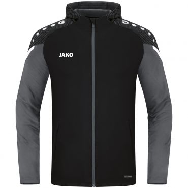 JAKO Veste à Capuchon Performance Noir Anthracite 