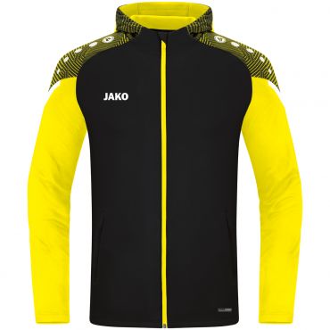 JAKO Veste à Capuchon Performance 6822 Noir Jaune