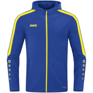 JAKO Veste avec Capuchon Power 6823 Royal Bleu Jaune