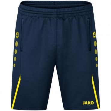 JAKO Short d'entrainement Challenge 8521 Marine Fluo Jaune